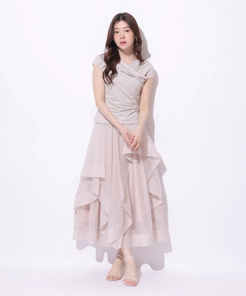 Rirandture（リランドチュール）の「ラメオフショルカットトップス（Tシャツ/カットソー・レディース・ミント/ピンク系その他5/ブラック・2）」の18枚目の写真
