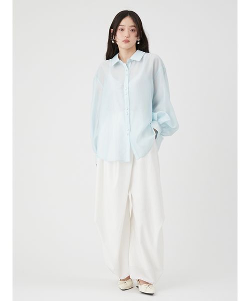 LILY BROWN（リリーブラウン）の「[L.B CANDY STOCK]ビジューリボンパールピアス（ピアス（両耳用）・レディース・シルバー/グリーン/ピンク・F）」の8枚目の写真