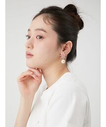 LILY BROWN | [L.B CANDY STOCK]ビジューリボンパールピアス(ピアス（両耳用）)