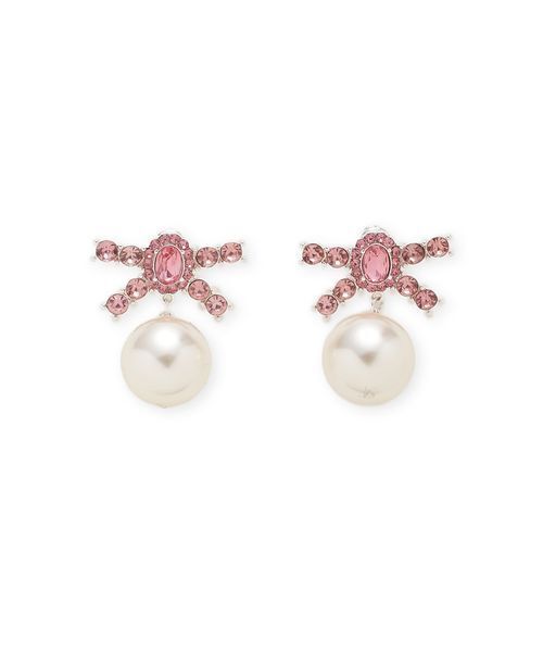 LILY BROWN（リリーブラウン）の「[L.B CANDY STOCK]ビジューリボンパールピアス（ピアス（両耳用）・レディース・シルバー/グリーン/ピンク・F）」の9枚目の写真