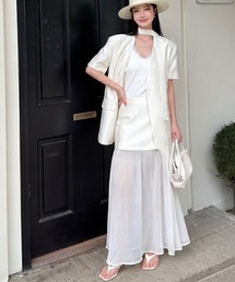 ショートスリーブジャケット ロングスカート