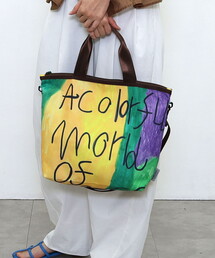 【kiki creative×COOCO】Artist Collection colorful print2WAYトートバッグ/A4対応