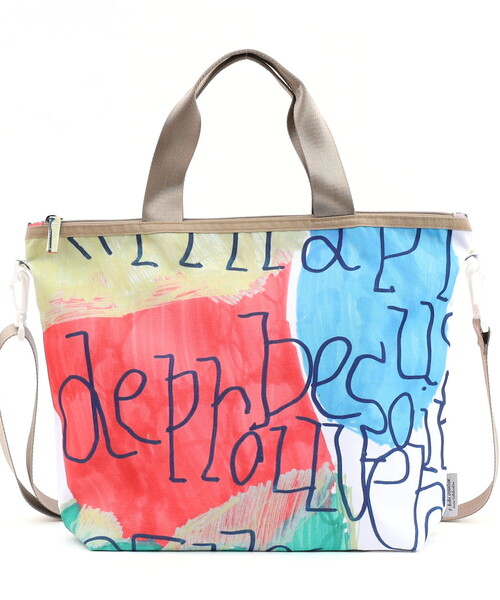 COOCO(クーコ)の「【kiki creative×COOCO】Artist Collection colorful print2WAYトートバッグ/A4対応(トートバッグ・レディース・グリーン/その他12/ブルー・FREE)」の6枚目の写真