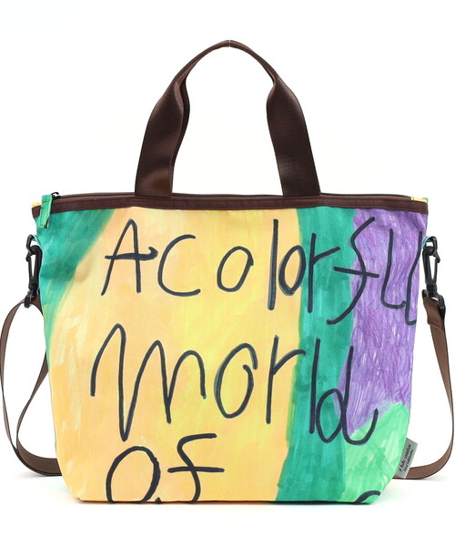 COOCO(クーコ)の「【kiki creative×COOCO】Artist Collection colorful print2WAYトートバッグ/A4対応(トートバッグ・レディース・グリーン/その他12/ブルー・FREE)」の7枚目の写真