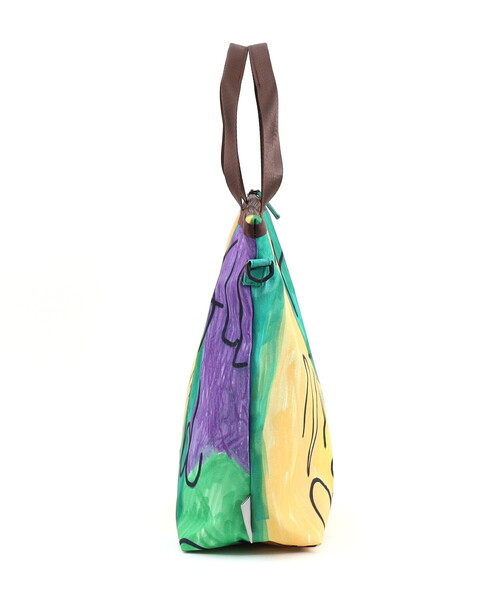 COOCO(クーコ)の「【kiki creative×COOCO】Artist Collection colorful print2WAYトートバッグ/A4対応(トートバッグ・レディース・グリーン/その他12/ブルー・FREE)」の8枚目の写真