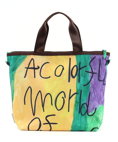 COOCO(クーコ)の「【kiki creative×COOCO】Artist Collection colorful print2WAYトートバッグ/A4対応(トートバッグ・レディース・グリーン/その他12/ブルー・FREE)」の17枚目の写真