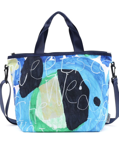 COOCO(クーコ)の「【kiki creative×COOCO】Artist Collection colorful print2WAYトートバッグ/A4対応(トートバッグ・レディース・グリーン/その他12/ブルー・FREE)」の19枚目の写真