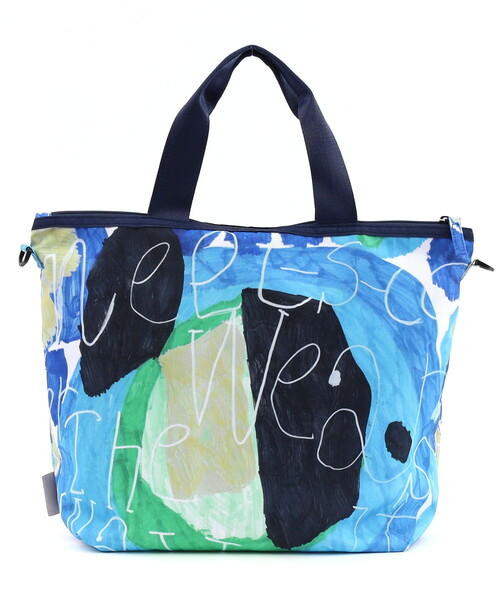COOCO(クーコ)の「【kiki creative×COOCO】Artist Collection colorful print2WAYトートバッグ/A4対応(トートバッグ・レディース・グリーン/その他12/ブルー・FREE)」の21枚目の写真