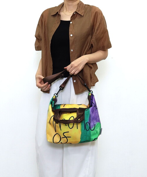 COOCO(クーコ)の「【kiki creative×COOCO】Artist Collection colorful print2WAYトートバッグ/A4対応(トートバッグ・レディース・グリーン/その他12/ブルー・FREE)」の9枚目の写真
