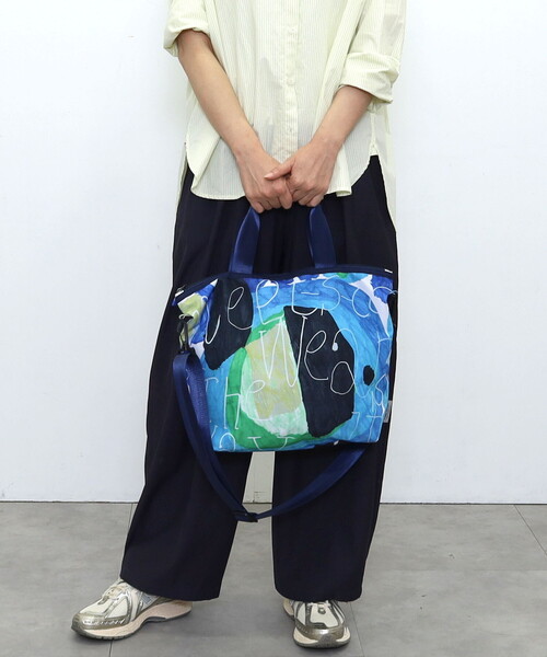 COOCO(クーコ)の「【kiki creative×COOCO】Artist Collection colorful print2WAYトートバッグ/A4対応(トートバッグ・レディース・グリーン/その他12/ブルー・FREE)」の11枚目の写真
