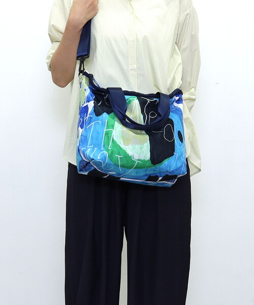 COOCO(クーコ)の「【kiki creative×COOCO】Artist Collection colorful print2WAYトートバッグ/A4対応(トートバッグ・レディース・グリーン/その他12/ブルー・FREE)」の13枚目の写真