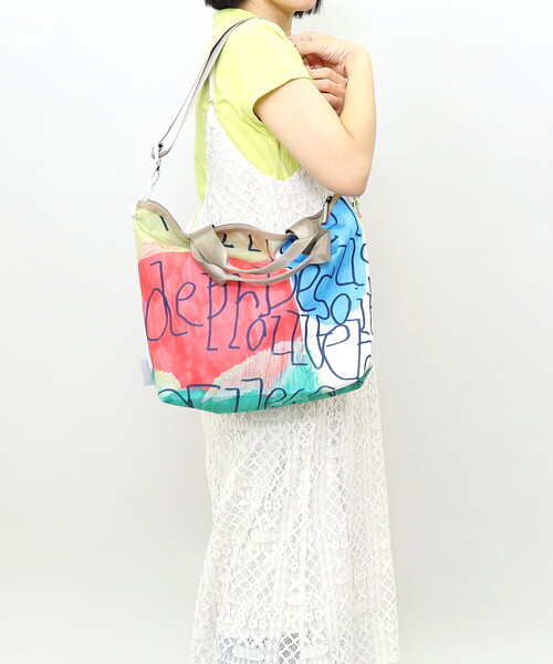 COOCO(クーコ)の「【kiki creative×COOCO】Artist Collection colorful print2WAYトートバッグ/A4対応(トートバッグ・レディース・グリーン/その他12/ブルー・FREE)」の16枚目の写真