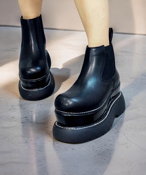 ダブルソール サイドゴアブーツ JUST ABOUT│Jeffrey Campbell
