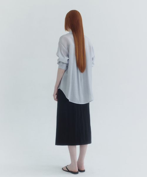 MICANE(ミケーネ)の「グラニアナイロンロングスカート(スカート・レディース・ブラック/クリーム・X-SMALL/XX-LARGE/X-LARGE/SMALL/MEDIUM/LARGE)」の6枚目の写真