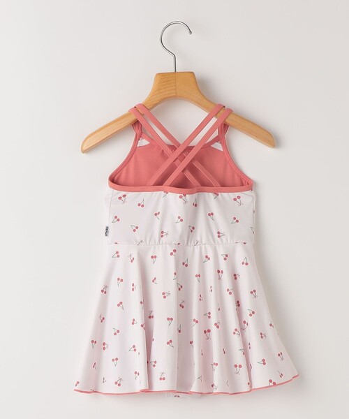 SHIPS（シップス）の「SHIPS KIDS:90～130cm /ガールズ プリント スイムウェア（水着・キッズ・オフホワイト/ピンク・100/110/120/130/90）」の3枚目の写真