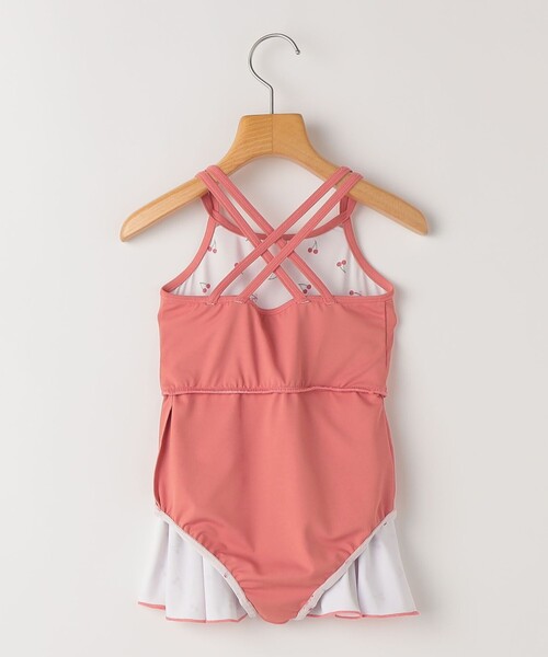 SHIPS（シップス）の「SHIPS KIDS:90～130cm /ガールズ プリント スイムウェア（水着・キッズ・オフホワイト/ピンク・100/110/120/130/90）」の5枚目の写真