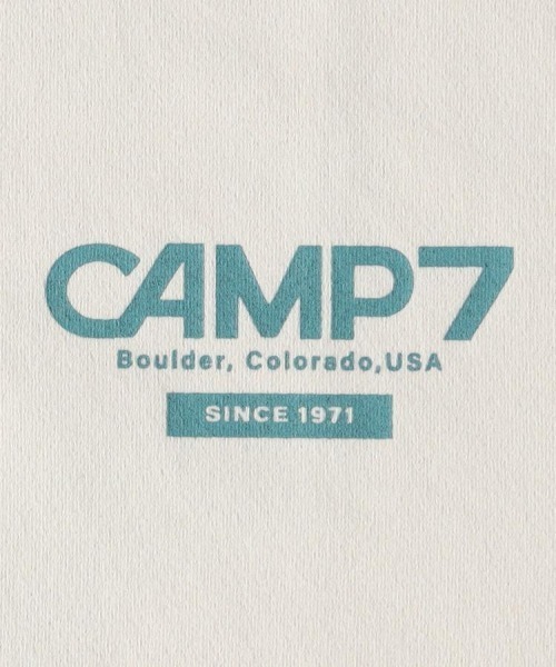 CAMP7（キャンプセブン）の「CAMP7(キャンプ7)フラワープリントショートＴシャツ（Tシャツ/カットソー・レディース・ダークグレー/ホワイト/ライトベージュ・S/M/L）」の5枚目の写真
