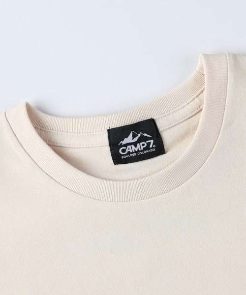 CAMP7（キャンプセブン）の「CAMP7(キャンプ7)フラワープリントショートＴシャツ（Tシャツ/カットソー・レディース・ダークグレー/ホワイト/ライトベージュ・S/M/L）」の10枚目の写真