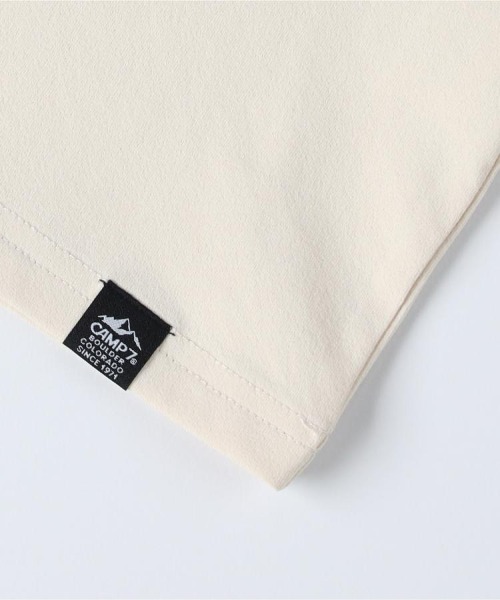 CAMP7（キャンプセブン）の「CAMP7(キャンプ7)フラワープリントショートＴシャツ（Tシャツ/カットソー・レディース・ダークグレー/ホワイト/ライトベージュ・S/M/L）」の11枚目の写真