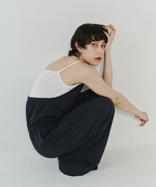 VION（ヴィオン）の「ホルターネックスウェットオールインワン / Halter Neck Sweat All-in-One（つなぎ/オールインワン・レディース・ネイビー/アイボリー・S/M）」の18枚目の写真