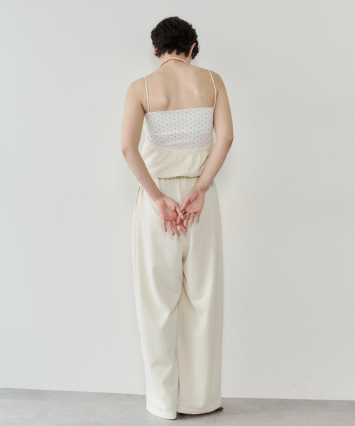 VION（ヴィオン）の「ホルターネックスウェットオールインワン / Halter Neck Sweat All-in-One（つなぎ/オールインワン・レディース・ネイビー/アイボリー・S/M）」の21枚目の写真