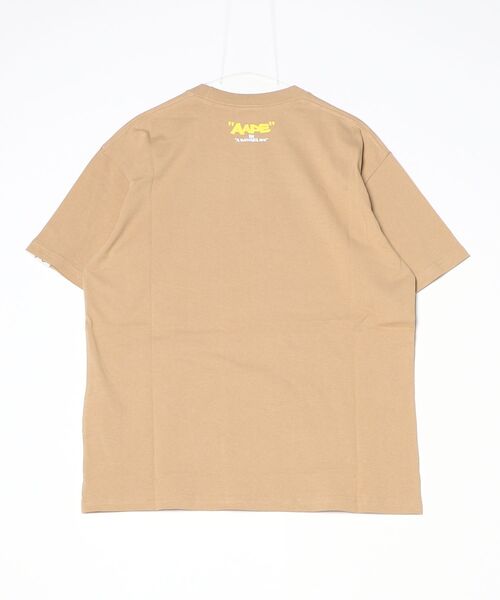 AAPE BY A BATHING APE(エーエイプバイアベイシングエイプ)の「AAPE THEME MAIN "Chocolate chip cookie" TEE(Tシャツ/カットソー・メンズ・ライトブラウン/ブラック・LARGE/MEDIUM/X-LARGE/SMALL/XX-LARGE)」の9枚目の写真