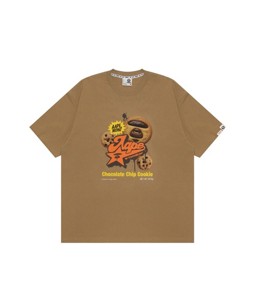 AAPE BY A BATHING APE(エーエイプバイアベイシングエイプ)の「AAPE THEME MAIN "Chocolate chip cookie" TEE(Tシャツ/カットソー・メンズ・ライトブラウン/ブラック・LARGE/MEDIUM/X-LARGE/SMALL/XX-LARGE)」の1枚目の写真
