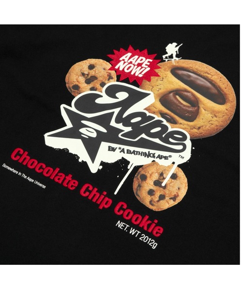 AAPE BY A BATHING APE(エーエイプバイアベイシングエイプ)の「AAPE THEME MAIN "Chocolate chip cookie" TEE(Tシャツ/カットソー・メンズ・ライトブラウン/ブラック・LARGE/MEDIUM/X-LARGE/SMALL/XX-LARGE)」の4枚目の写真