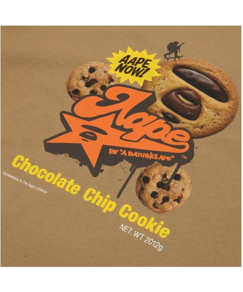 AAPE BY A BATHING APE(エーエイプバイアベイシングエイプ)の「AAPE THEME MAIN "Chocolate chip cookie" TEE(Tシャツ/カットソー・メンズ・ライトブラウン/ブラック・LARGE/MEDIUM/X-LARGE/SMALL/XX-LARGE)」の7枚目の写真