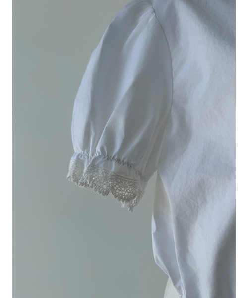 miies miim（ミーエスミーム）の「soft puff frill blouse（シャツ/ブラウス・レディース・ホワイト/ブラック・FREE）」の10枚目の写真