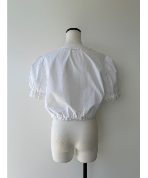 miies miim（ミーエスミーム）の「soft puff frill blouse（シャツ/ブラウス・レディース・ホワイト/ブラック・FREE）」の8枚目の写真