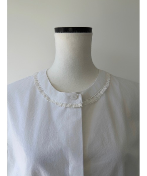 miies miim（ミーエスミーム）の「soft puff frill blouse（シャツ/ブラウス・レディース・ホワイト/ブラック・FREE）」の9枚目の写真