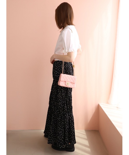 miies miim（ミーエスミーム）の「soft puff frill blouse（シャツ/ブラウス・レディース・ホワイト/ブラック・FREE）」の13枚目の写真