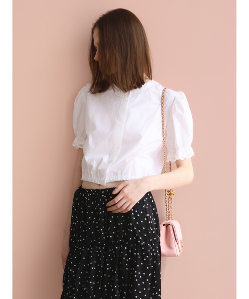 miies miim（ミーエスミーム）の「soft puff frill blouse（シャツ/ブラウス・レディース・ホワイト/ブラック・FREE）」の12枚目の写真