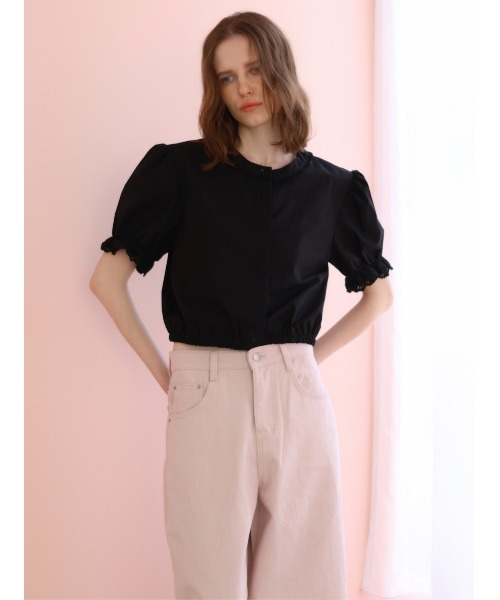 miies miim（ミーエスミーム）の「soft puff frill blouse（シャツ/ブラウス・レディース・ホワイト/ブラック・FREE）」の21枚目の写真