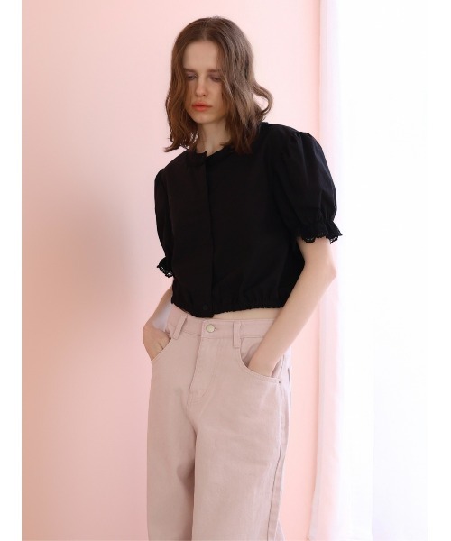 miies miim（ミーエスミーム）の「soft puff frill blouse（シャツ/ブラウス・レディース・ホワイト/ブラック・FREE）」の19枚目の写真