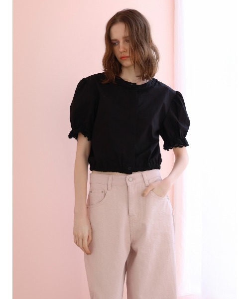 miies miim（ミーエスミーム）の「soft puff frill blouse（シャツ/ブラウス・レディース・ホワイト/ブラック・FREE）」の18枚目の写真