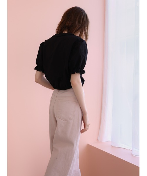 miies miim（ミーエスミーム）の「soft puff frill blouse（シャツ/ブラウス・レディース・ホワイト/ブラック・FREE）」の17枚目の写真