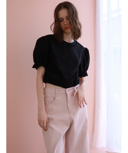 miies miim（ミーエスミーム）の「soft puff frill blouse（シャツ/ブラウス・レディース・ホワイト/ブラック・FREE）」の16枚目の写真
