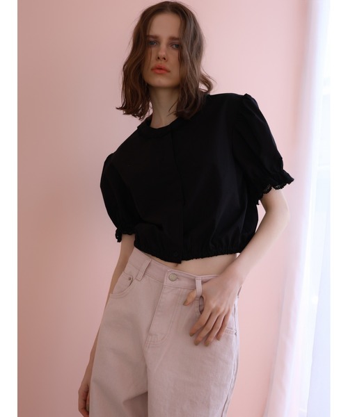 miies miim（ミーエスミーム）の「soft puff frill blouse（シャツ/ブラウス・レディース・ホワイト/ブラック・FREE）」の15枚目の写真