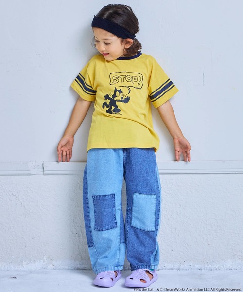 THE FELiX(フェリクス)の「【別注】FELIX プリント半袖Tシャツ(Tシャツ/カットソー・キッズ・イエロー/ネイビー・100/150/90/80/140/130/120/110)」の4枚目の写真