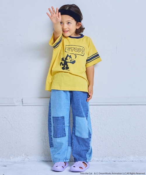THE FELiX(フェリクス)の「【別注】FELIX プリント半袖Tシャツ(Tシャツ/カットソー・キッズ・イエロー/ネイビー・100/150/90/80/140/130/120/110)」の5枚目の写真