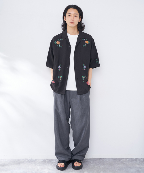B.C STOCK(ベーセーストック)の「インドクロスステッチ シャツ(シャツ/ブラウス・メンズ・ホワイト/ブラック系その他・LARGE/MEDIUM)」の11枚目の写真