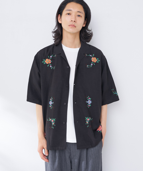 B.C STOCK(ベーセーストック)の「インドクロスステッチ シャツ(シャツ/ブラウス・メンズ・ホワイト/ブラック系その他・LARGE/MEDIUM)」の12枚目の写真