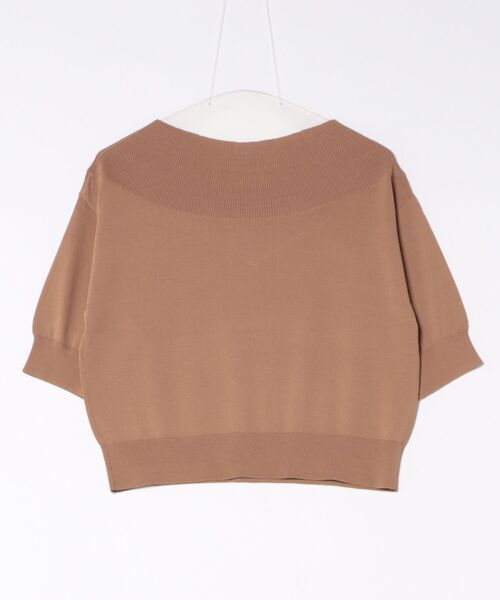 STRAWBERRY-FIELDS(ストロベリーフィールズ)の「ノアストレッチⅡ_前後2WAYオフショルダーニット(ニット/セーター・レディース・オフホワイト/モカ/ブラック・2)」の12枚目の写真