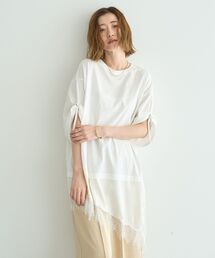 Editt by YECCA VECCA | ドロストスリーブヘムレースTee(Tシャツ/カットソー)