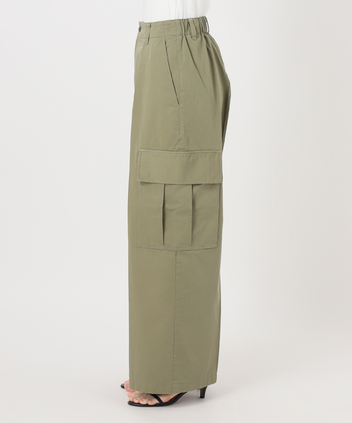 Spick & Span(スピックアンドスパン)の「コットンカーゴイージーパンツ(カーゴパンツ・レディース・ベージュ/サファリグリーン・38/36/34)」の9枚目の写真