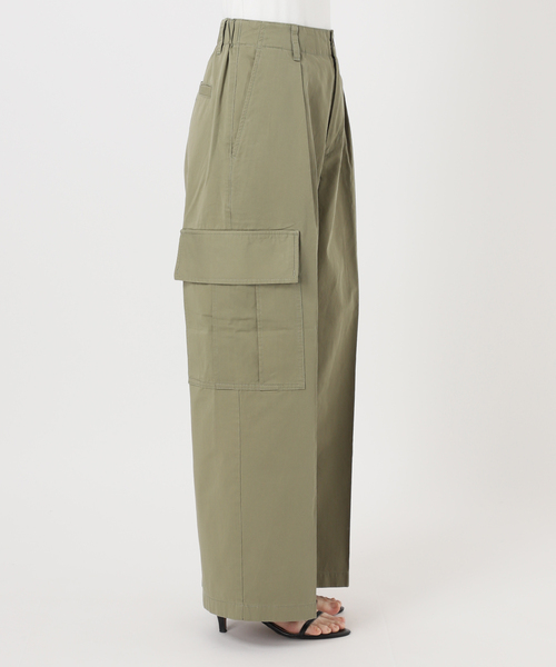 Spick & Span(スピックアンドスパン)の「コットンカーゴイージーパンツ(カーゴパンツ・レディース・ベージュ/サファリグリーン・38/36/34)」の11枚目の写真