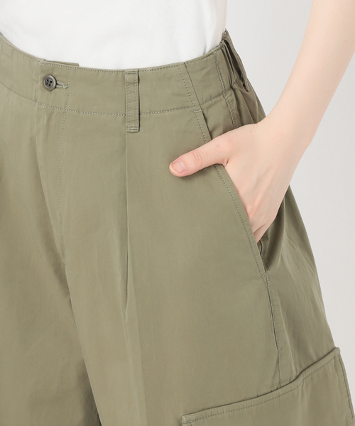 Spick & Span(スピックアンドスパン)の「コットンカーゴイージーパンツ(カーゴパンツ・レディース・ベージュ/サファリグリーン・38/36/34)」の15枚目の写真
