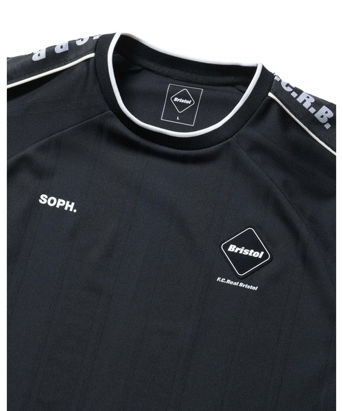 F.C.Real Bristol(エフシーレアルブリストル)の「SHADOW WEAVE STRIPE S/S TOP(Tシャツ/カットソー・メンズ・ブラック/オレンジ/チャコールグレー・SMALL/MEDIUM/LARGE/X-LARGE/XX-LARGE)」の6枚目の写真